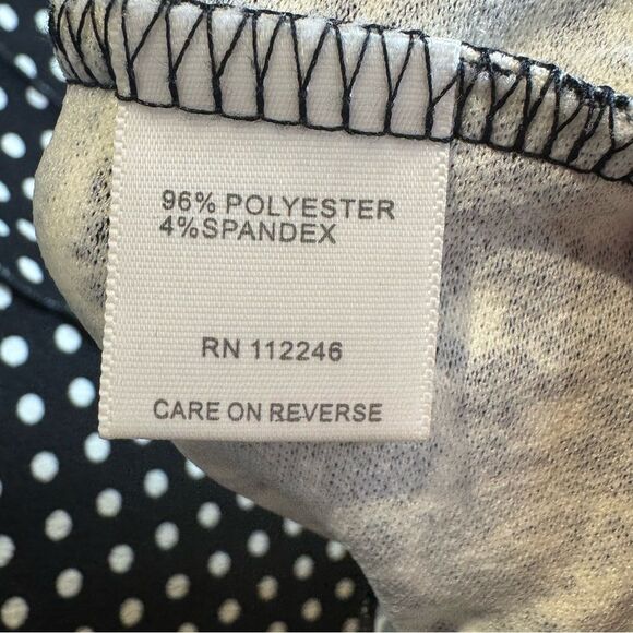 Sami & Jo Plus Women’s Black and White Polkadot Dress with Lace 2XL Textured - Picture 7 of 8